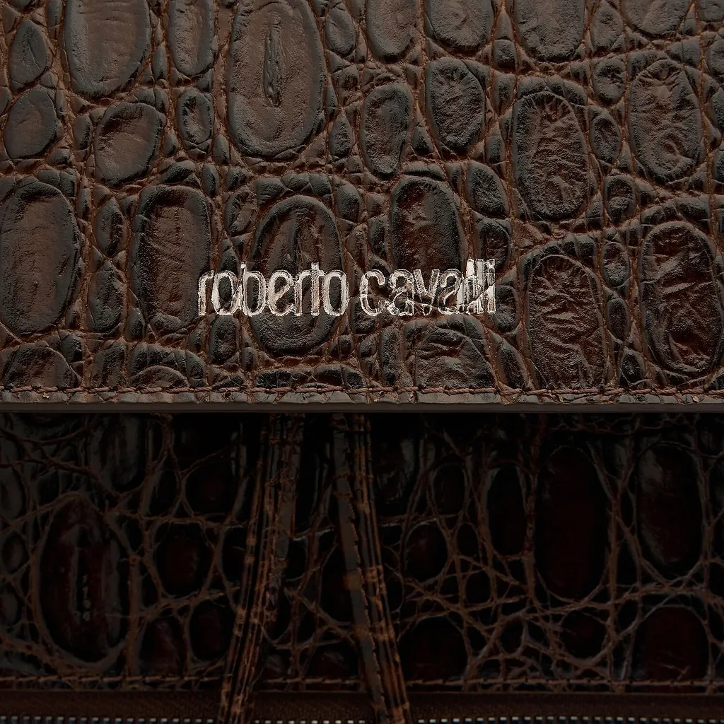 Roberto Cavalli Logo Stamp Embossed Backpack