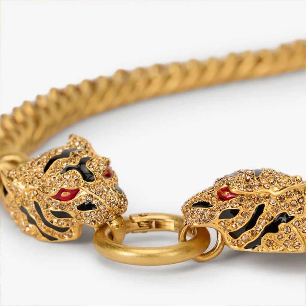 Roberto Cavalli Roar Lion Chain Necklace