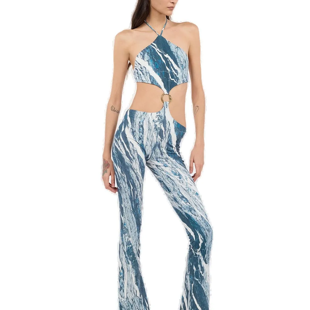 Roberto Cavalli Rubane-Print Jumpsuit
