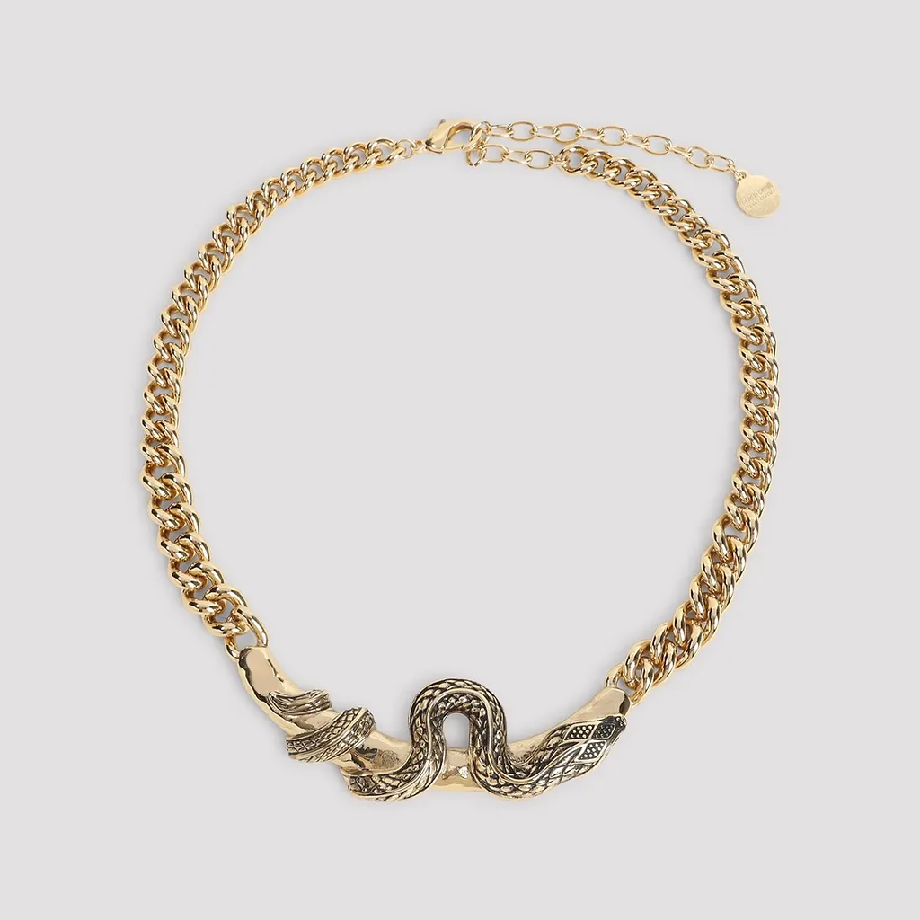Roberto Cavalli Serpentine Chain Necklace