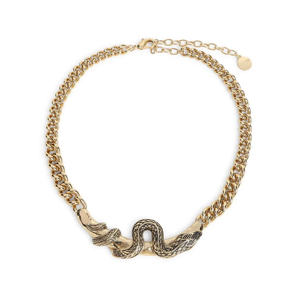 Roberto Cavalli Serpentine Chain Necklace