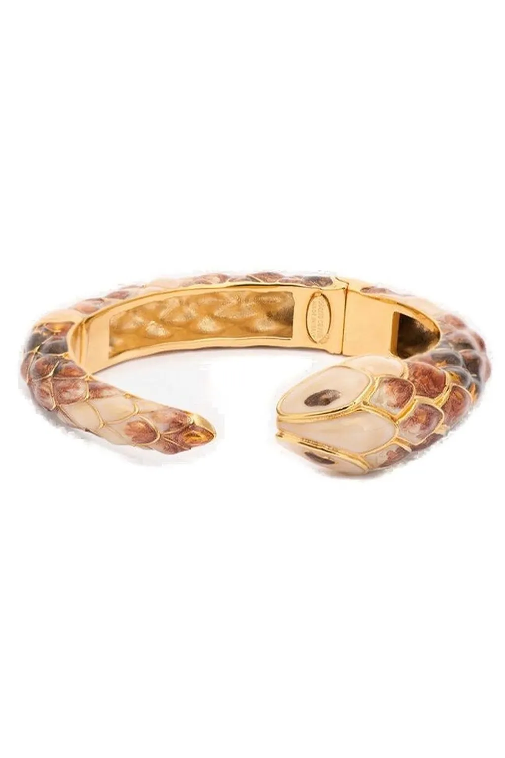 Roberto Cavalli Snake Rigid Polished Bracelet