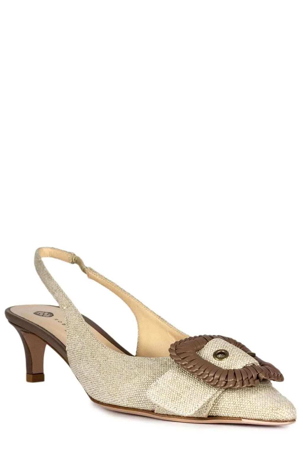 Roberto Festa Vega Buckle Slingback Heeled Sandals