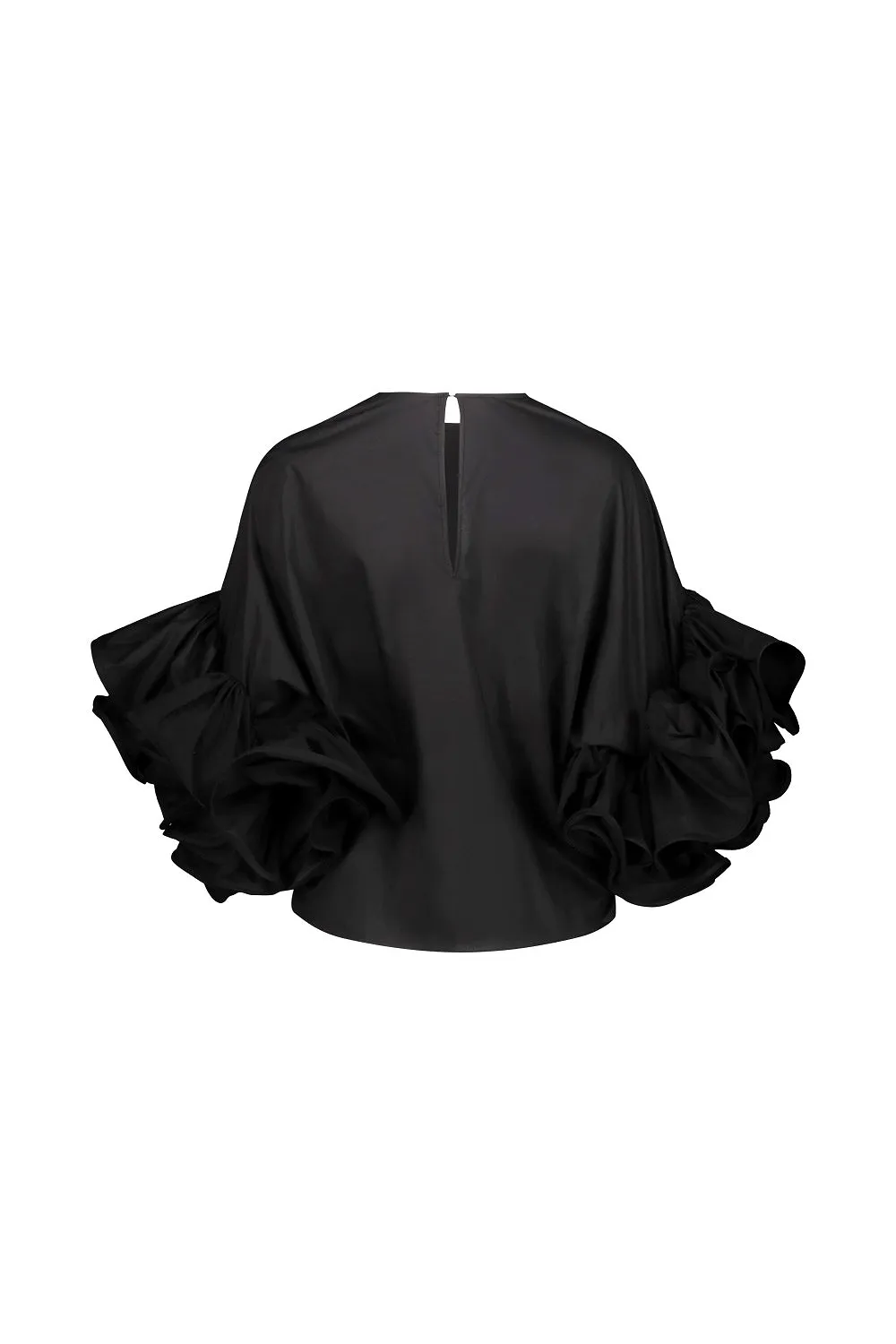 Rochas Ruffle-Detailed Short-Sleeved Top