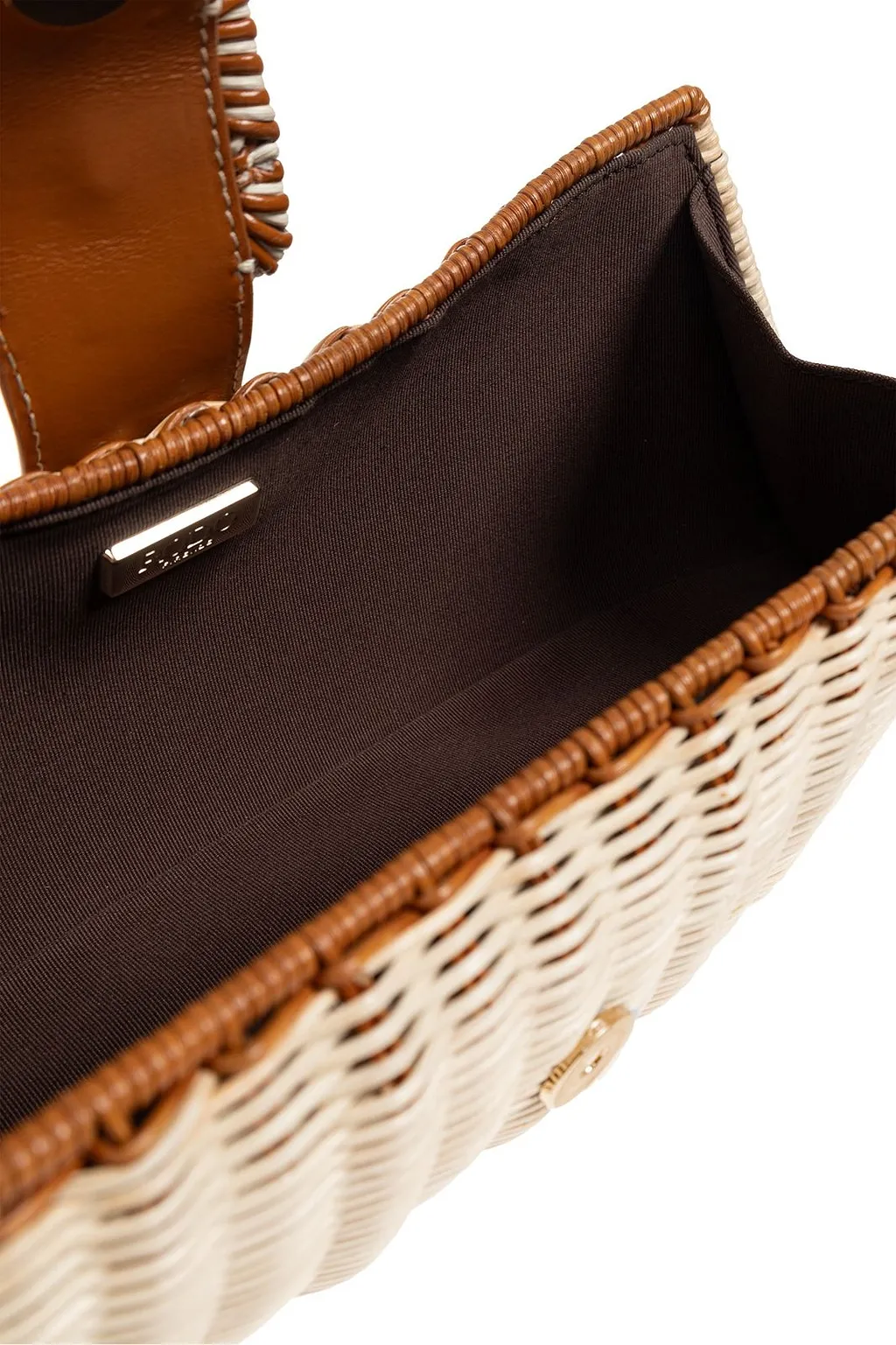 Rodo Woven Buckle Clutch Bag