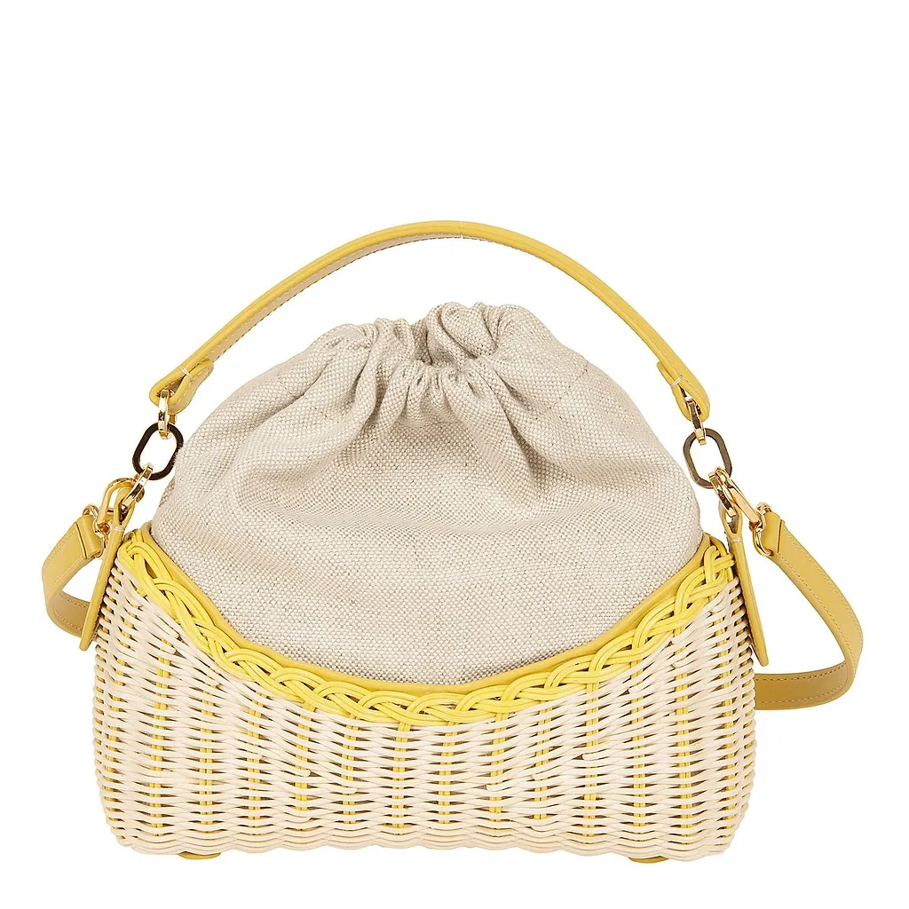 Rodo Woven Drawstring Bucket Bag