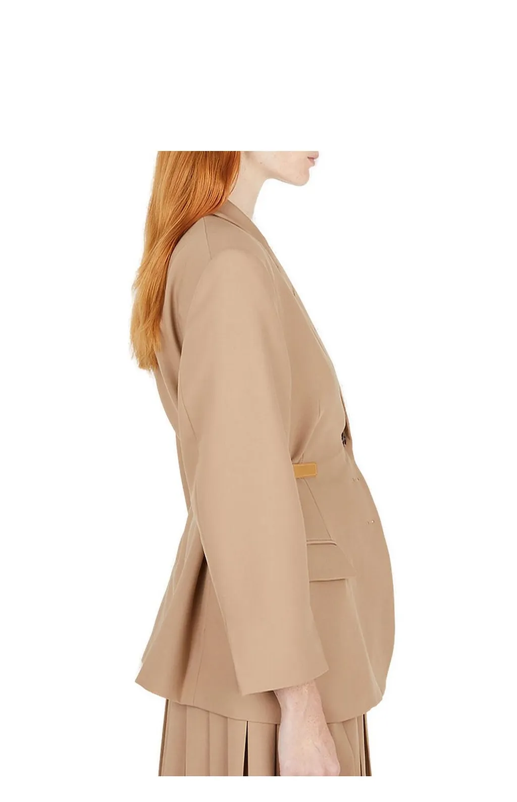 Rokh Single-Breasted Buckled Blazer