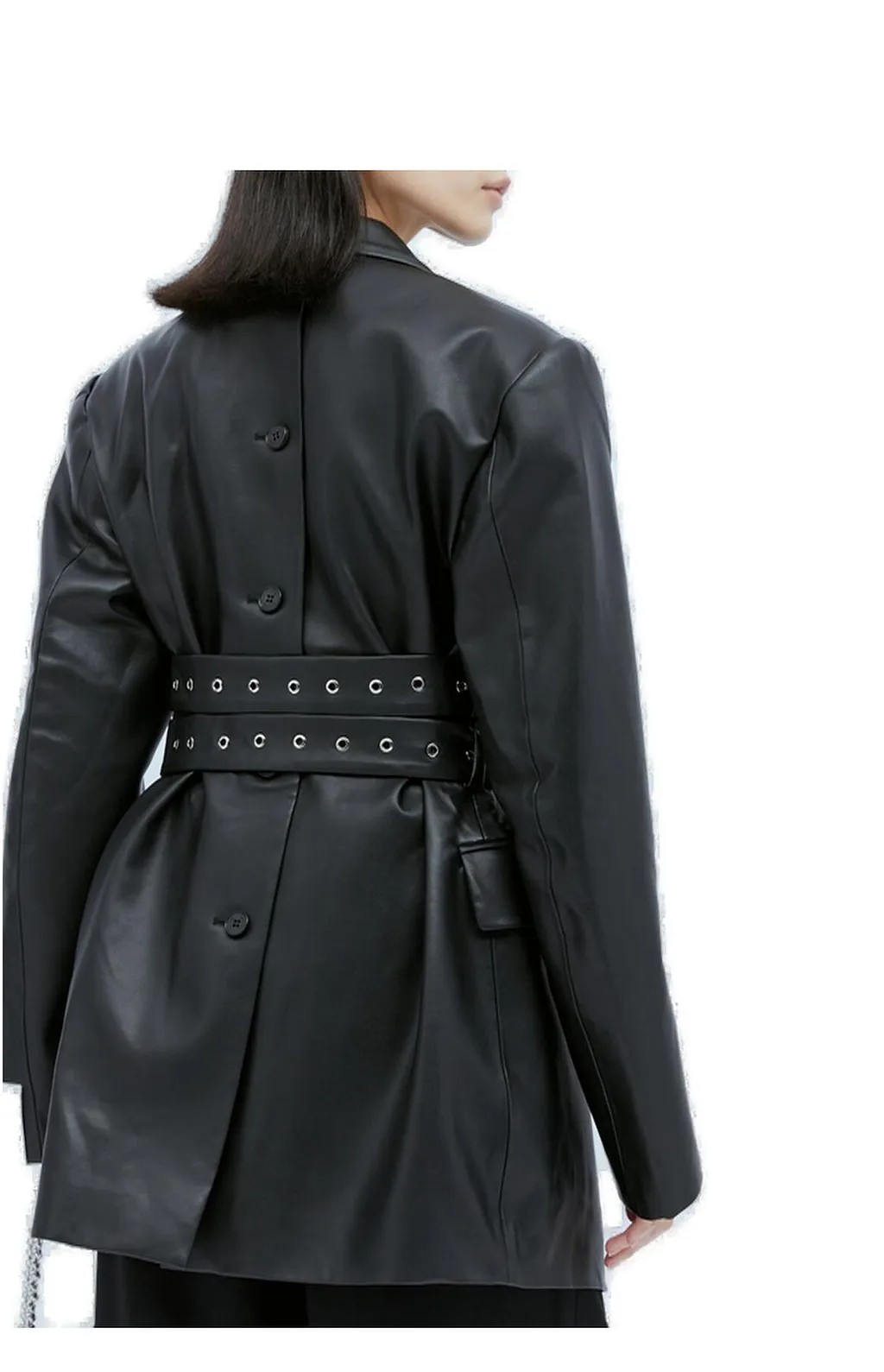 Rokh Side Tie-Fastened Long-Sleeved Blazer