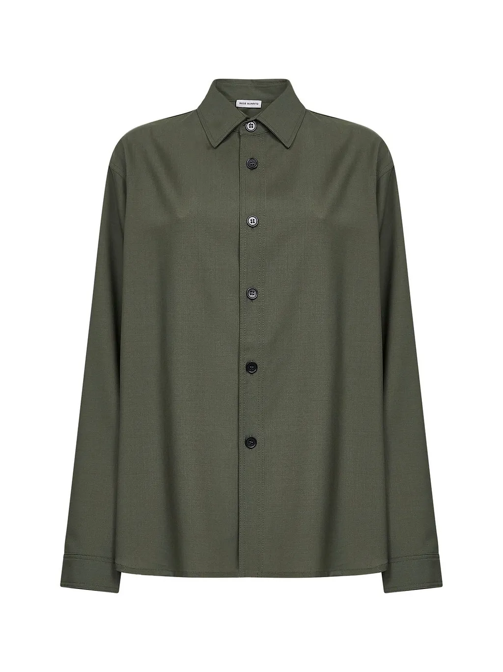 Rose Burrito Oversized Button-Up Shirt