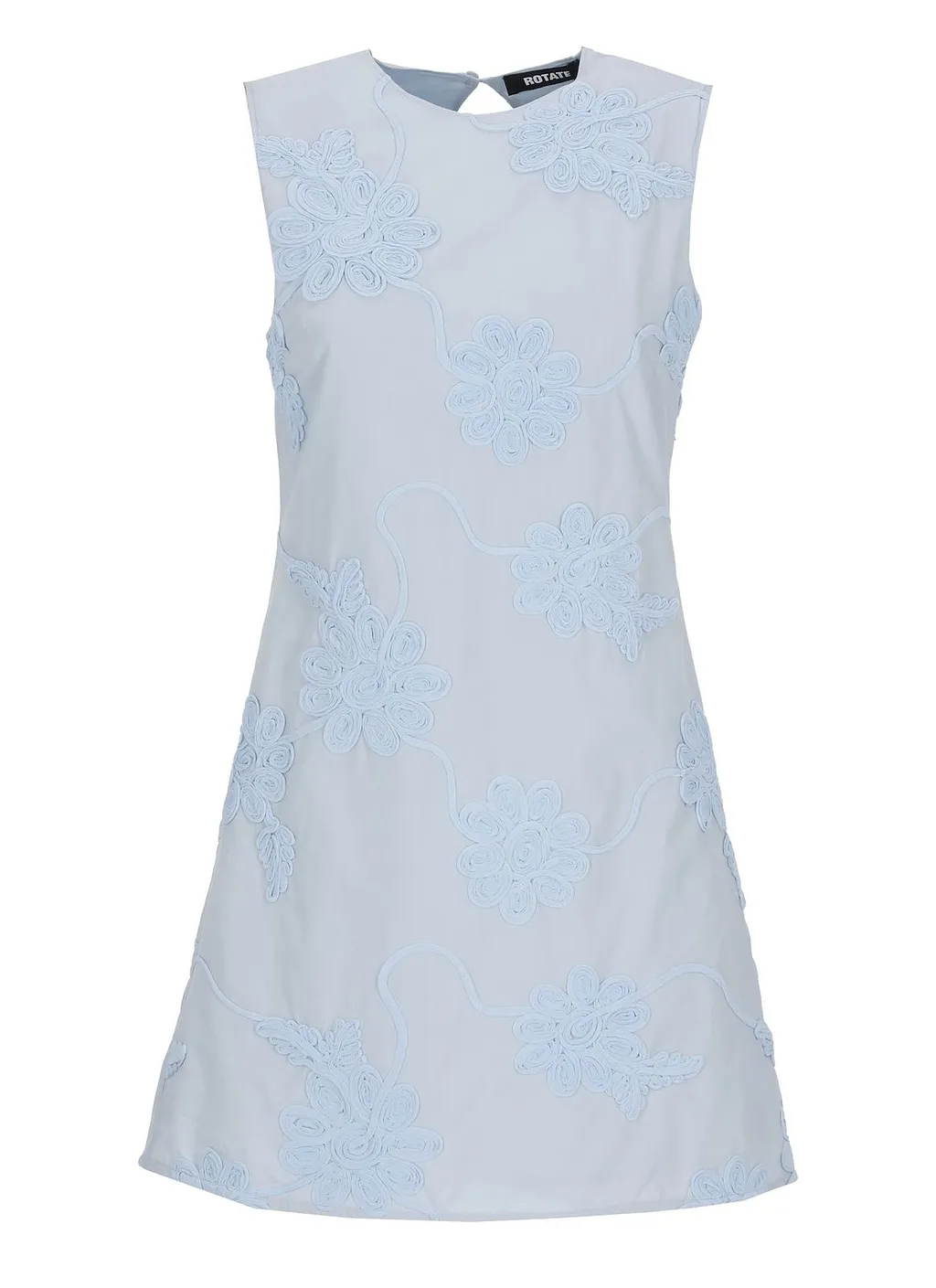 Floral Embroidered Mini Dress
