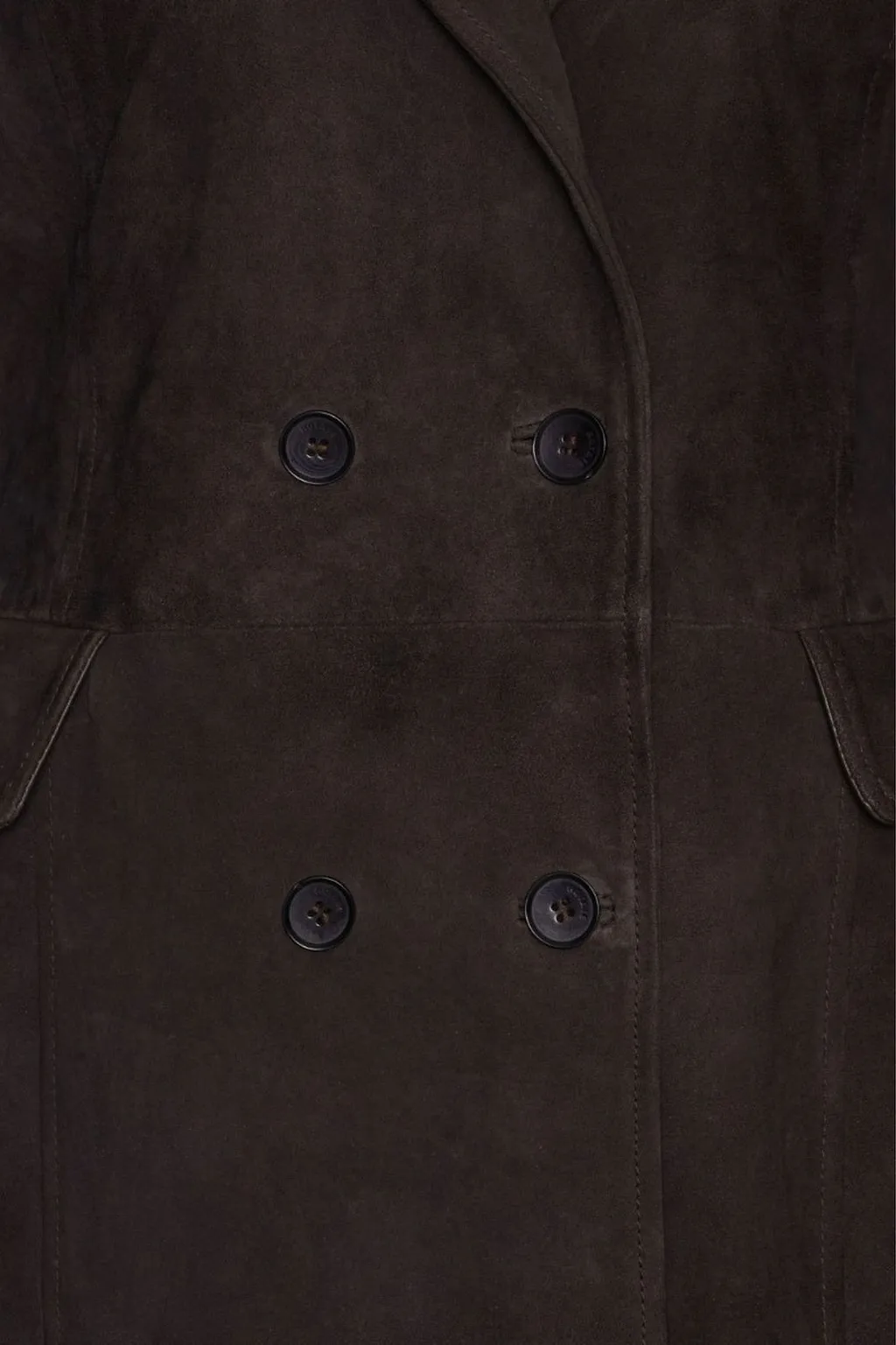 Rotate Double-Breasted Long Coat