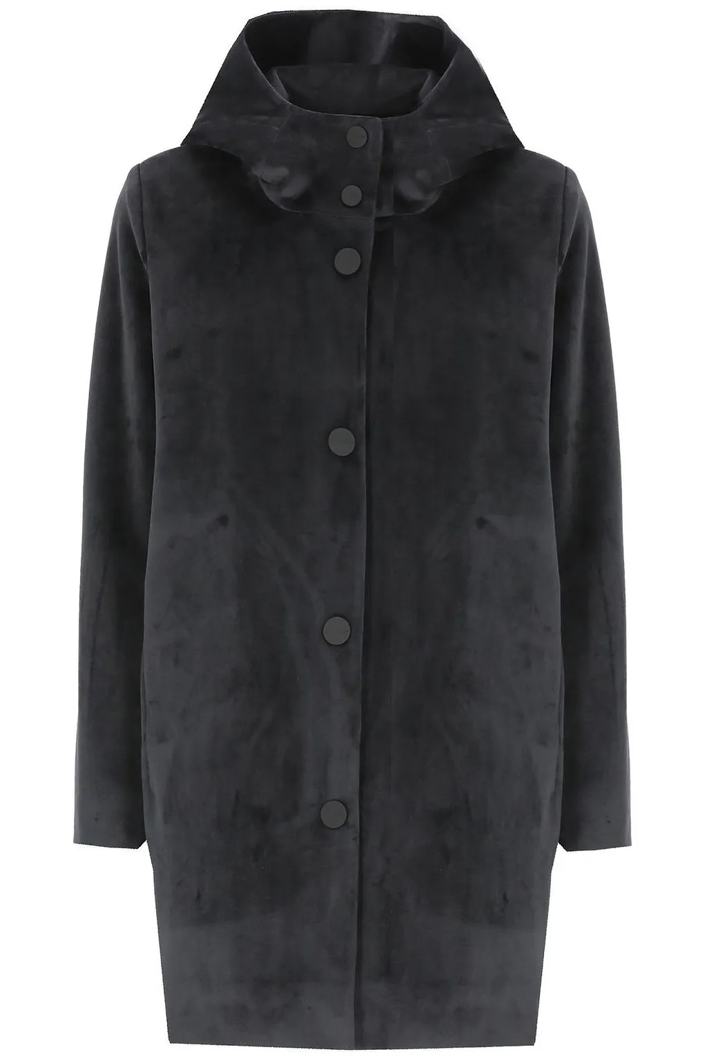 Velour Neo Buttoned Coat