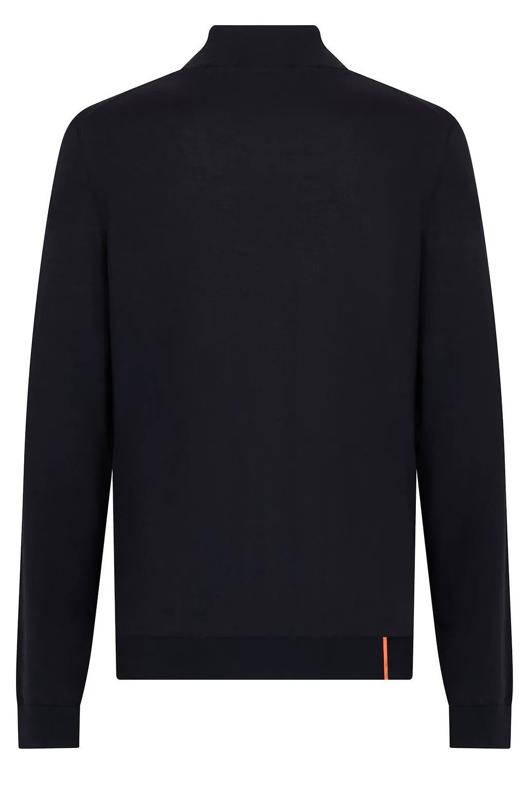 Zip-Up High Collar Knitted Jacket