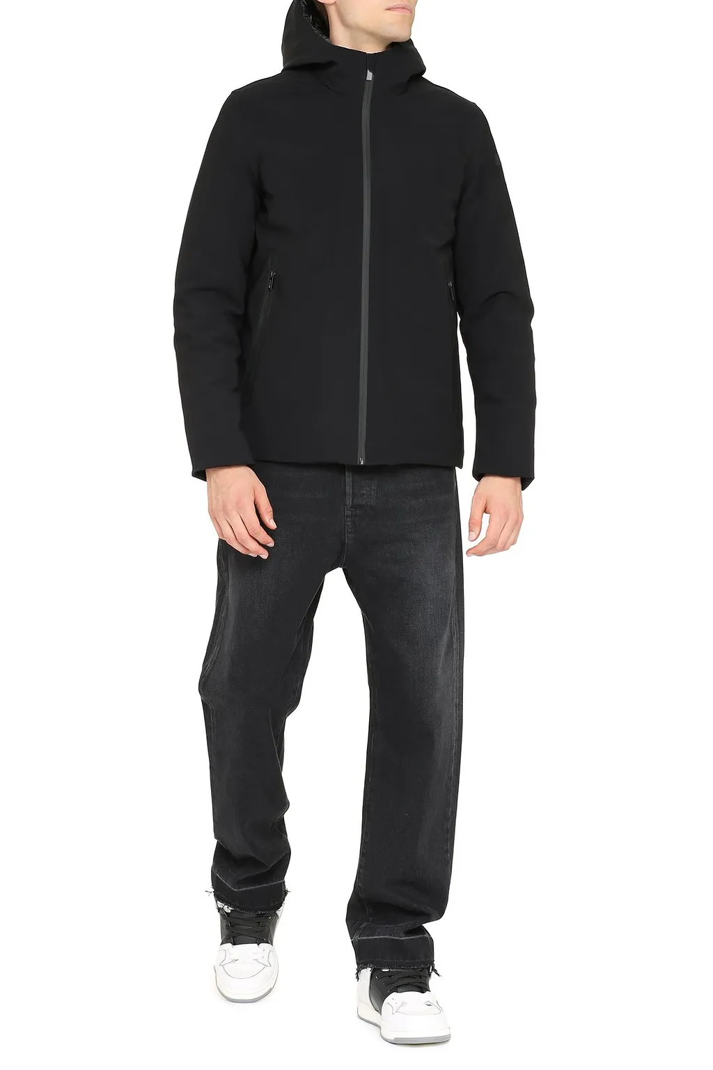 Rrd Zip-Up Straight Hem Down Jacket