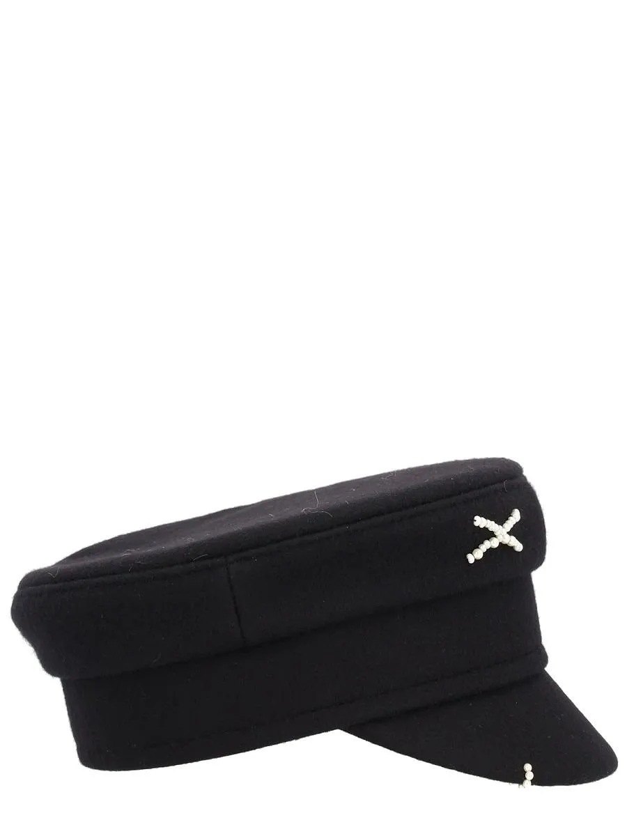 Ruslan Baginskiy Embellished Baker Boy Hat