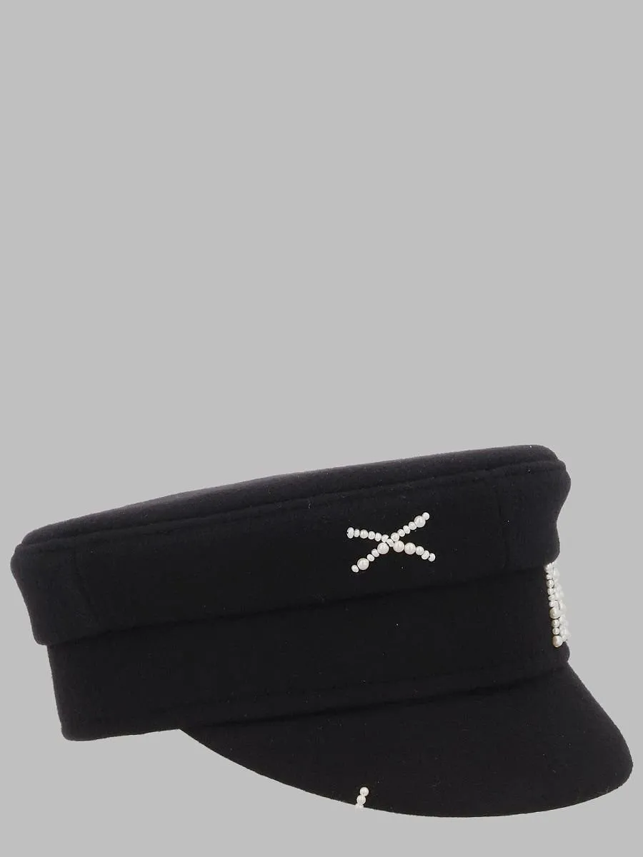 Ruslan Baginskiy Embellished Baker Boy Hat