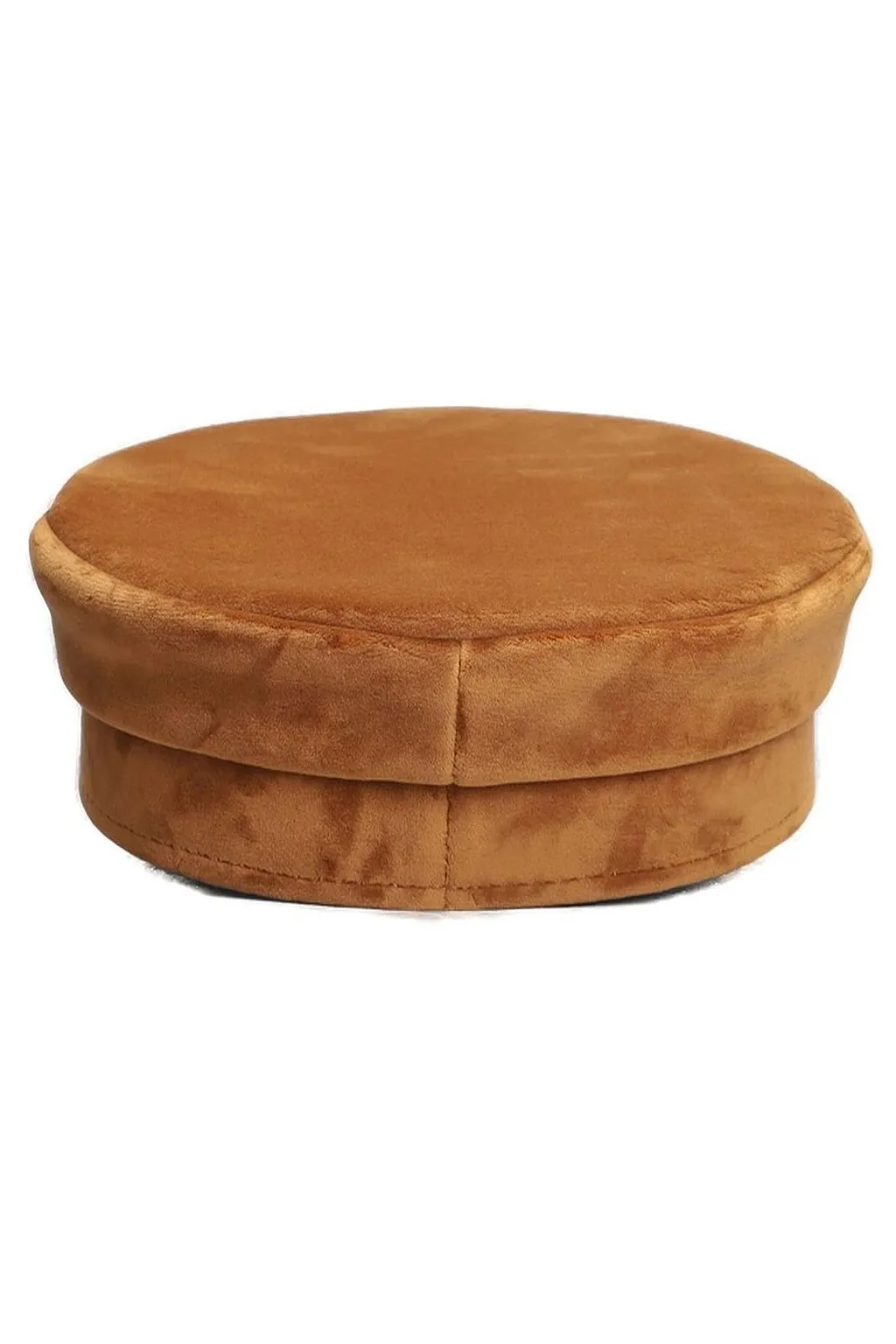 Logo-Detail Curved Brim Beret