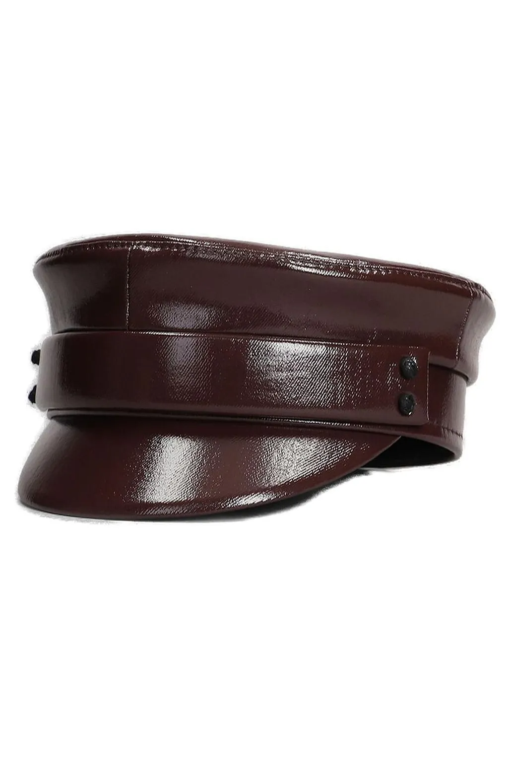 Ruslan Baginskiy Logo-Detail Curved Brim Beret