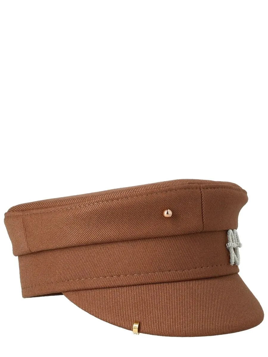 Logo Plaque Baker Boy Hat