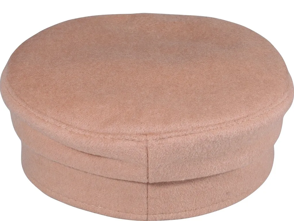 Logo-Detail Curved Brim Beret