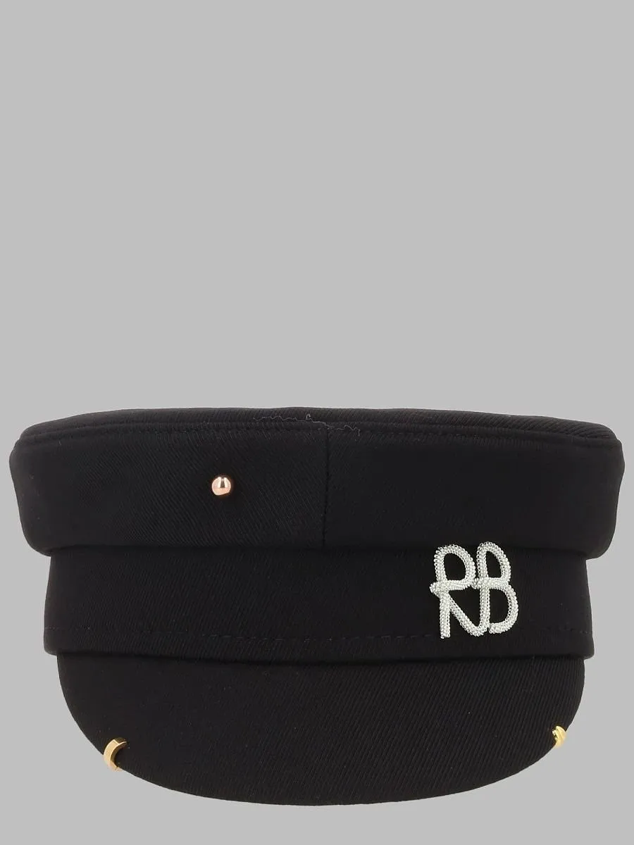 Ruslan Baginskiy Logo Embellished Baker Boy Hat