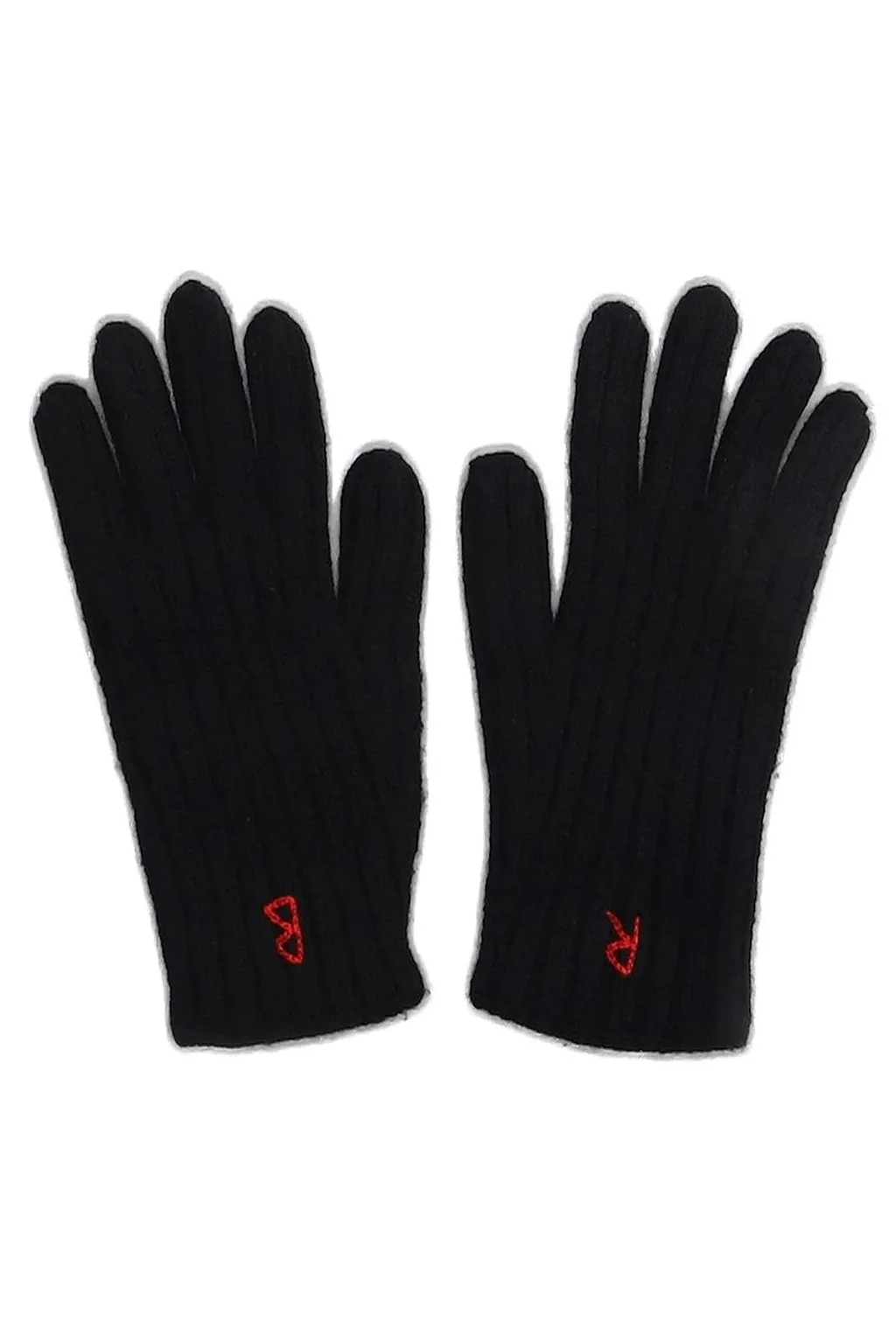 Ruslan Baginskiy Monogram Embroidered Full-Finger Gloves