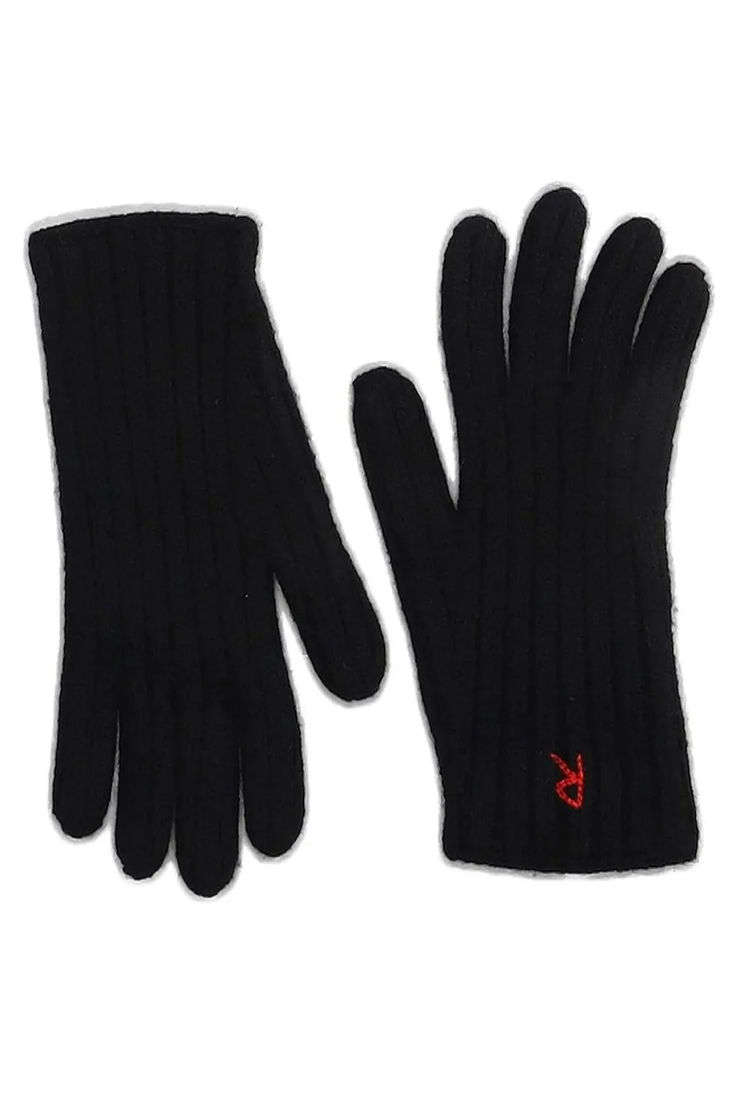 Ruslan Baginskiy Monogram Embroidered Full-Finger Gloves