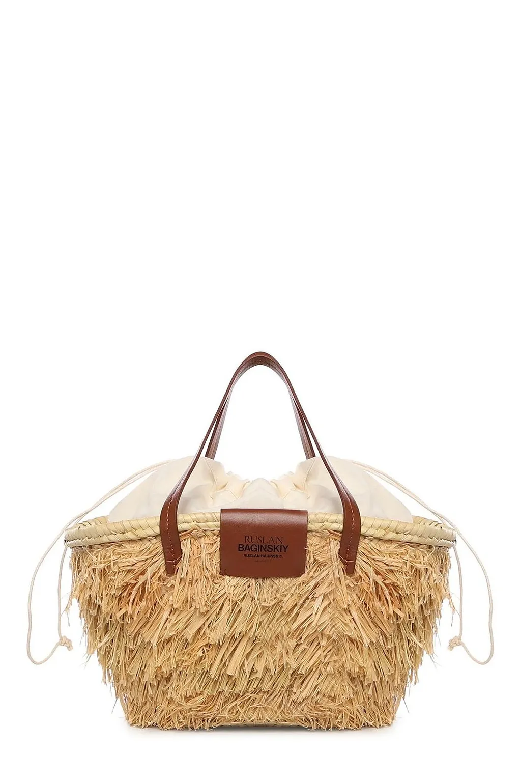 Ruslan Baginskiy Logo Patch Drawstring Tote Bag