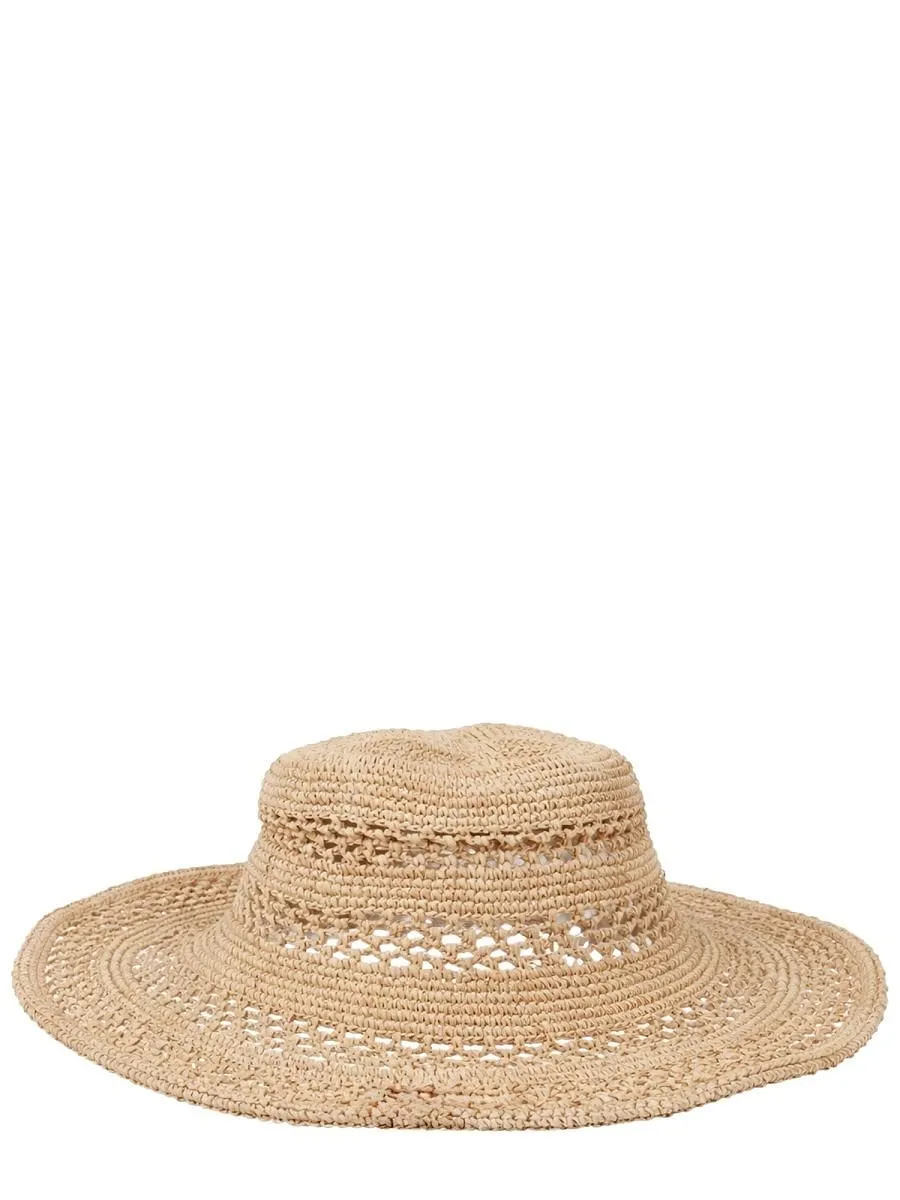 Ruslan Baginskiy Open-Weave Wide-Brim Hat