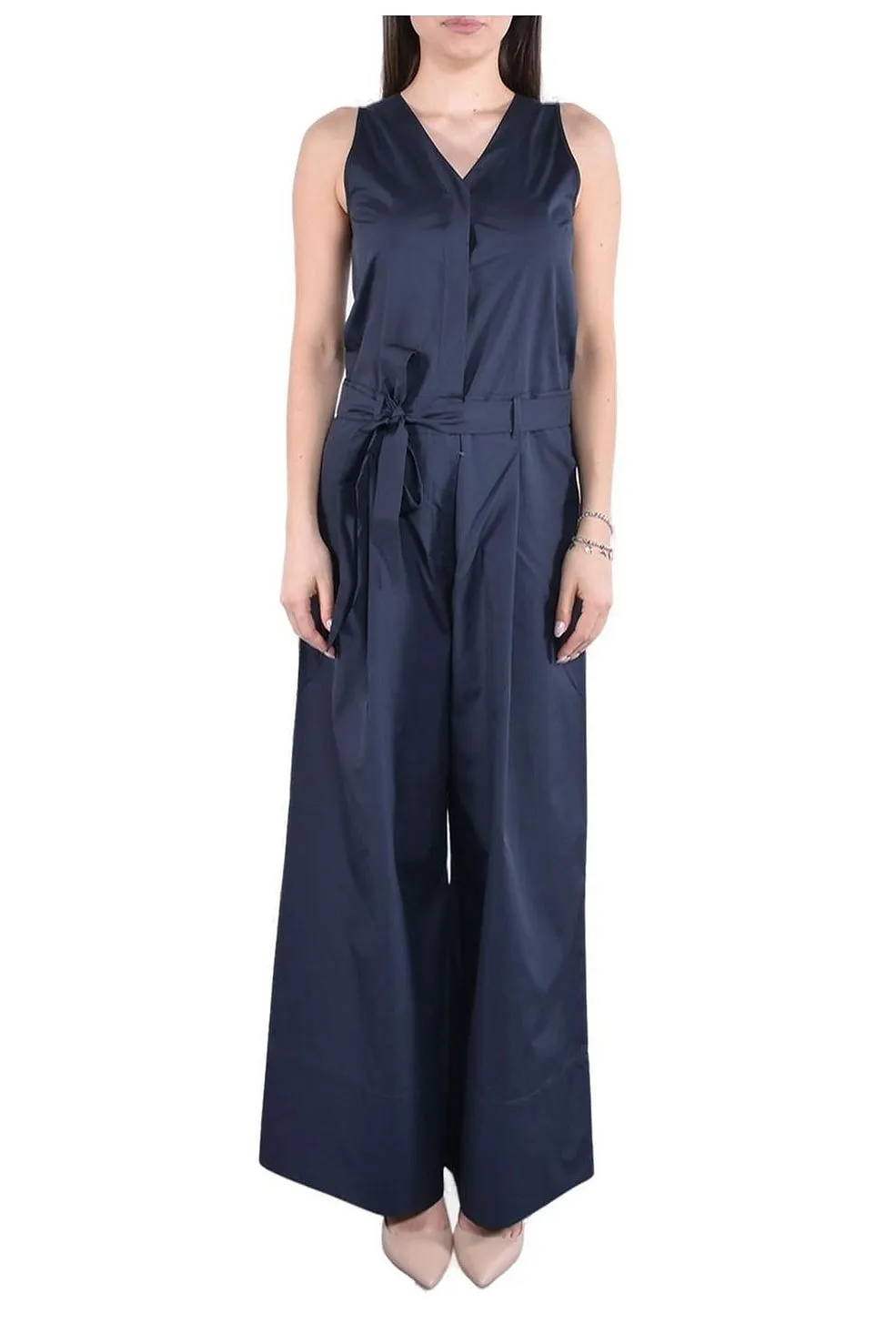 's Max Mara Centro Sleeveless Belted Jumpsuit