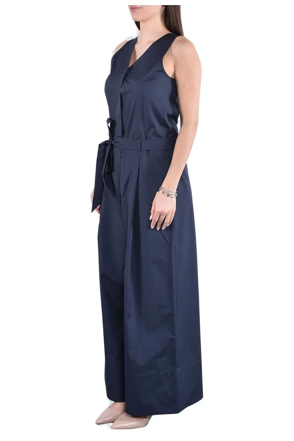 's Max Mara Centro Sleeveless Belted Jumpsuit
