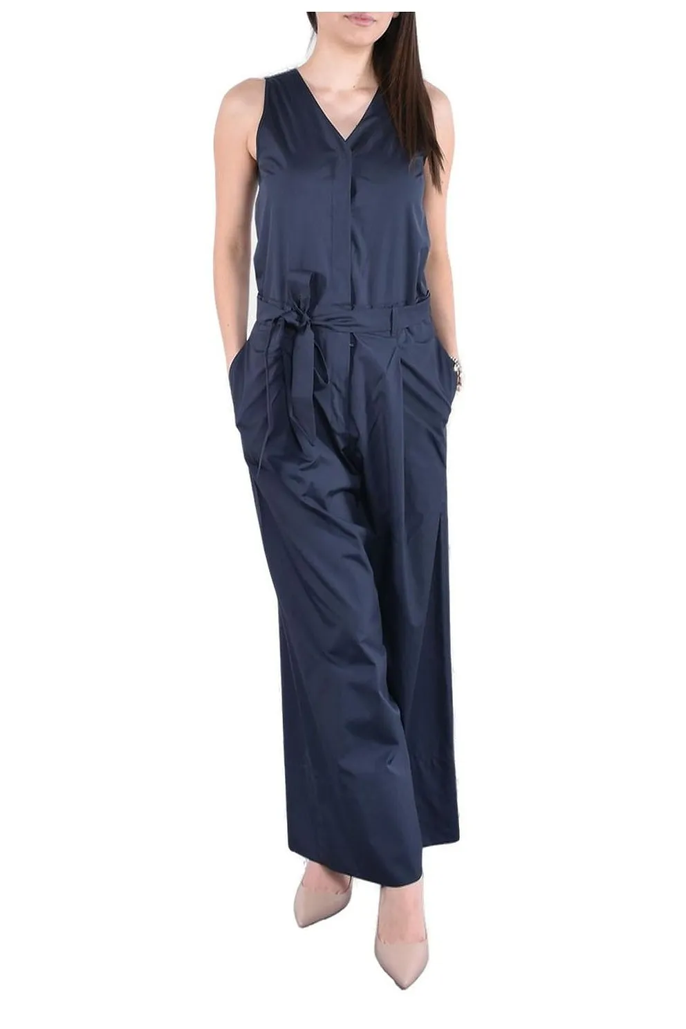 's Max Mara Centro Sleeveless Belted Jumpsuit