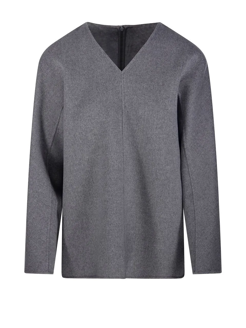 V-Neck Long-Sleeved Blouse