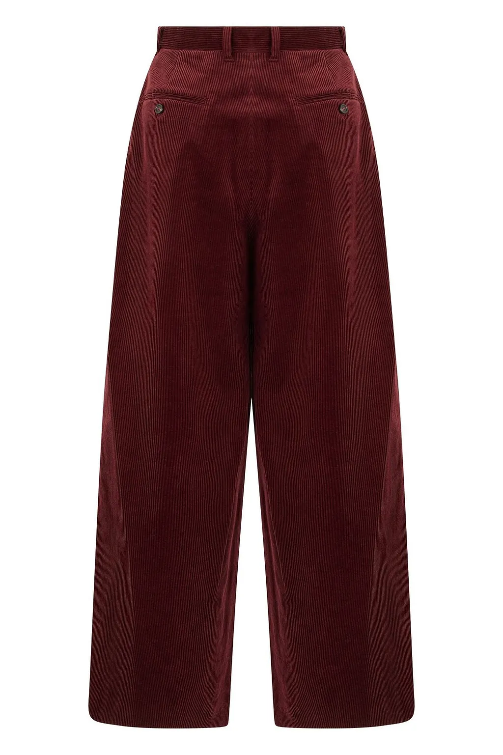 S Max Mara Wide-Leg Ribbed Pants
