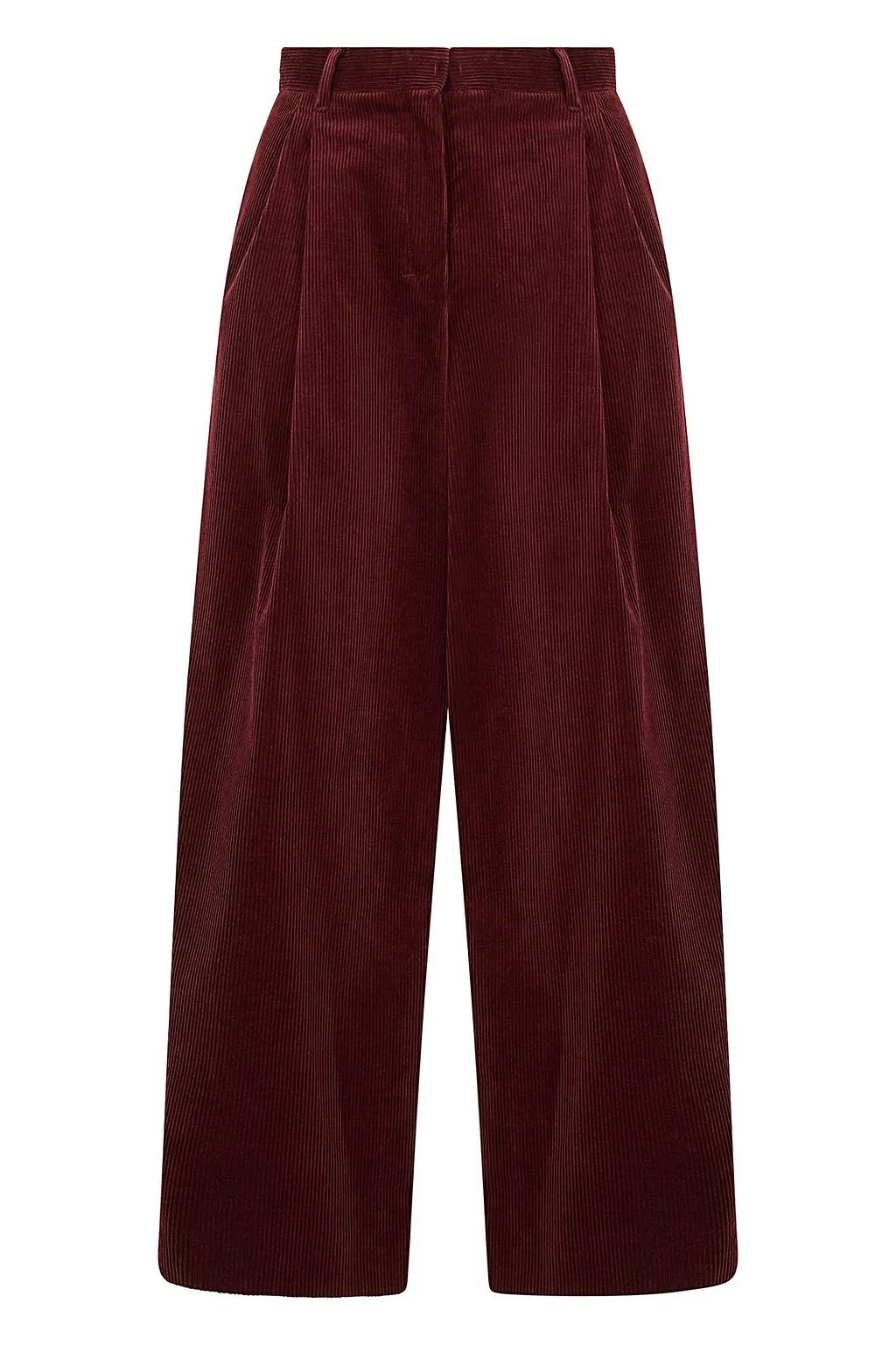 S Max Mara Wide-Leg Ribbed Pants