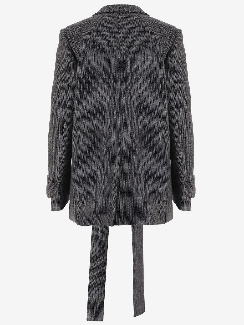 Sa Su Phi Belted Herringbone Blazer