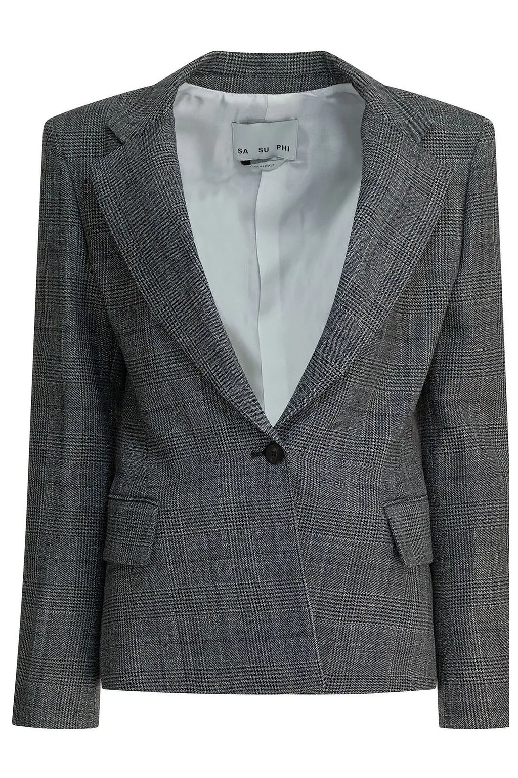 Sa Su Phi Check Pattern Blazer