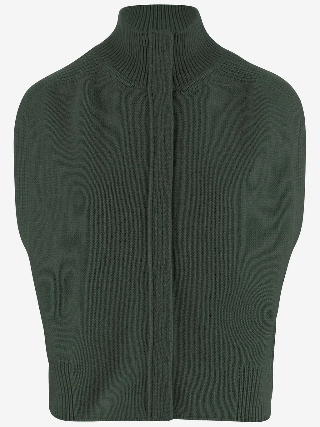 High Neck Sleeveless Knitted Top