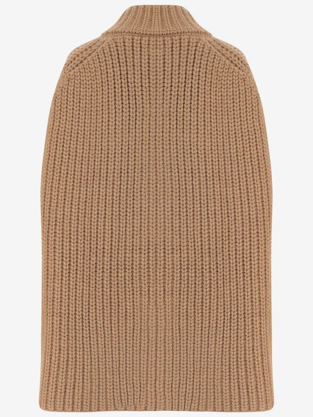 Ribbed Cape Knitted Jacket