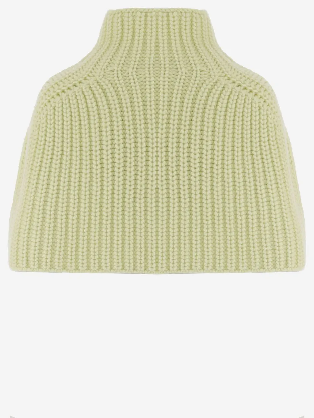 Ribbed High Neck Cape