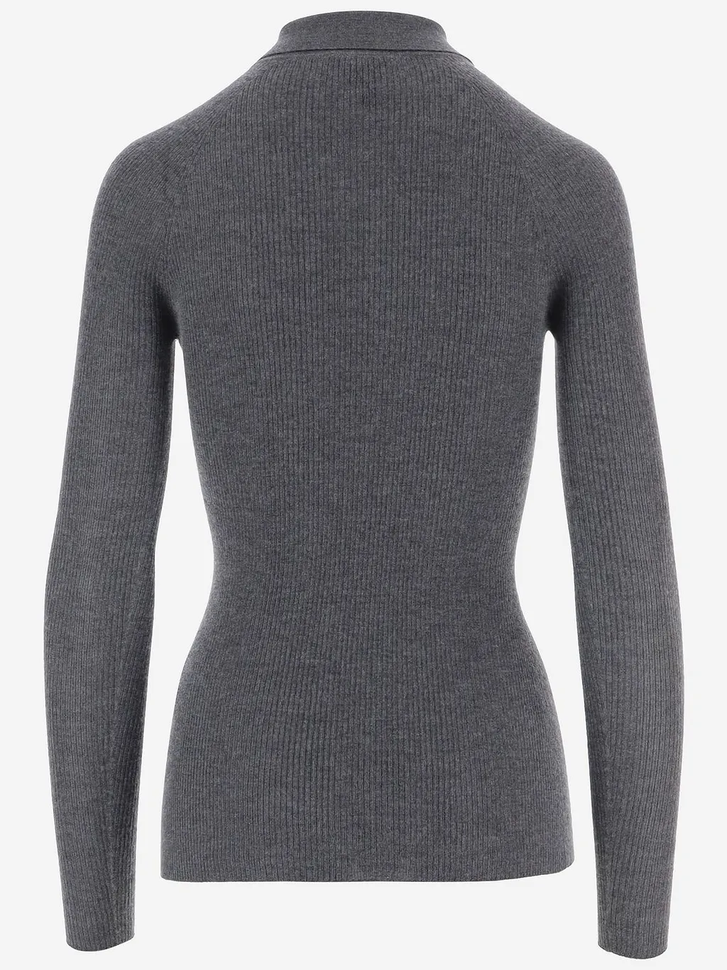 Sa Su Phi Ribbed Knit Polo Top