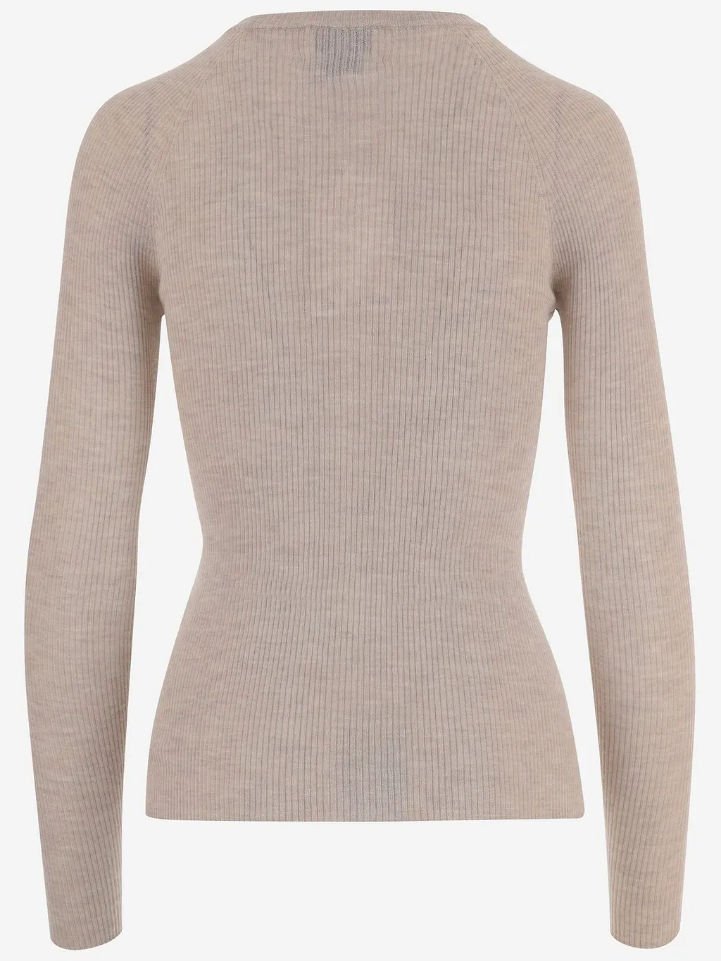 Sa Su Phi Ribbed Round-Neck Knitted Sweater