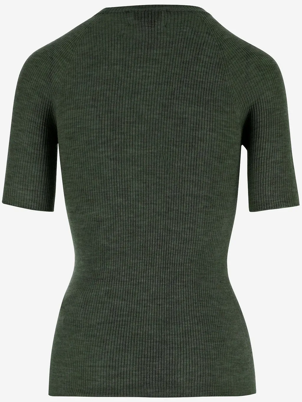 Sa Su Phi Ribbed Short-Sleeve Knitted Top
