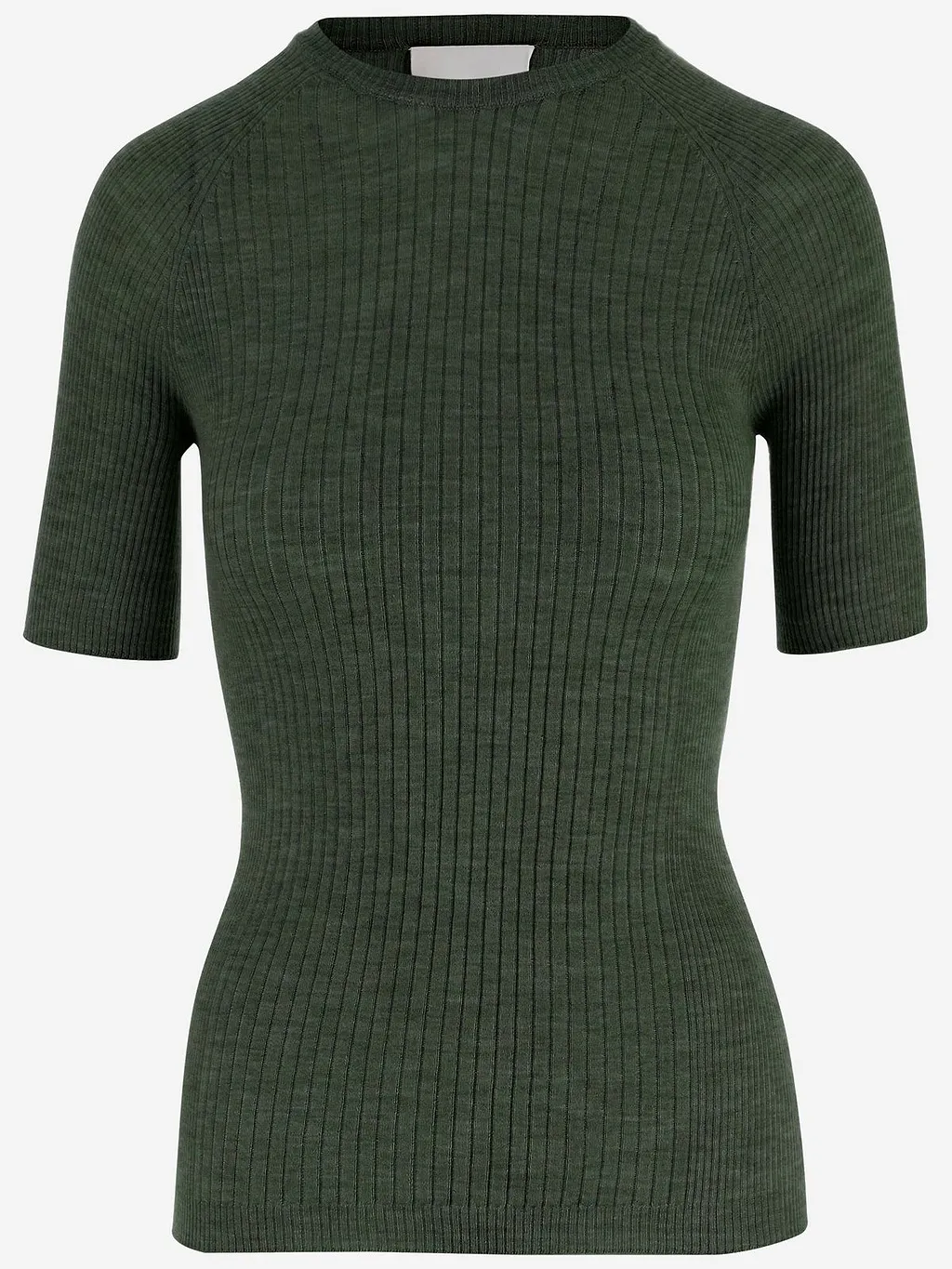 Sa Su Phi Ribbed Short-Sleeve Knitted Top