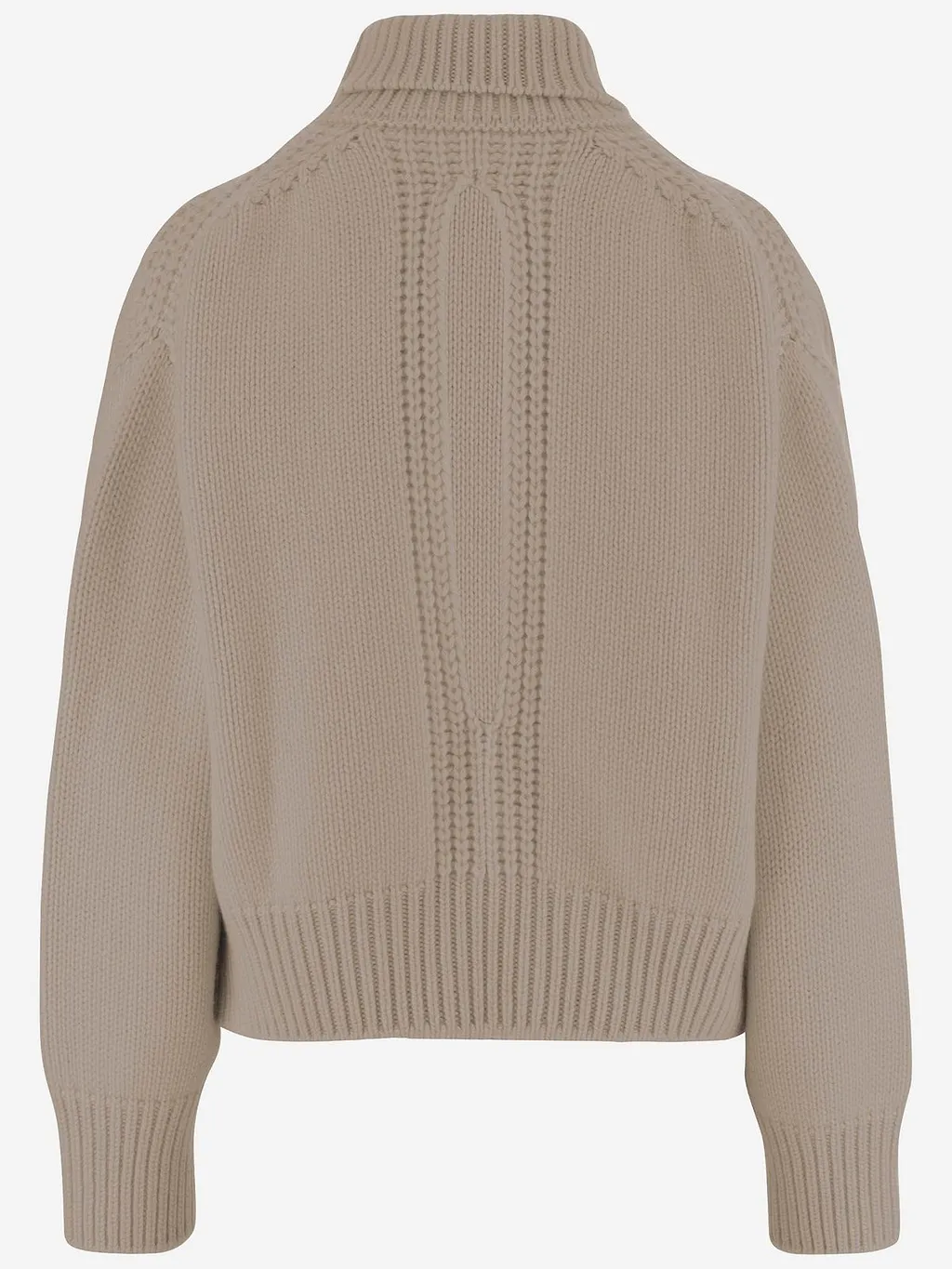 Ribbed Turtleneck Knitted Sweater