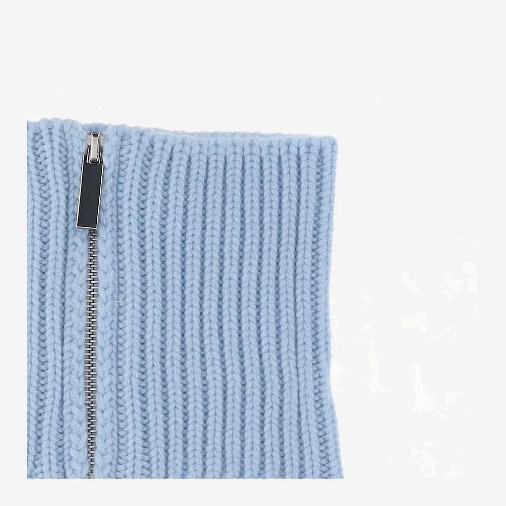 Ribbed Zip Neckwarmer
