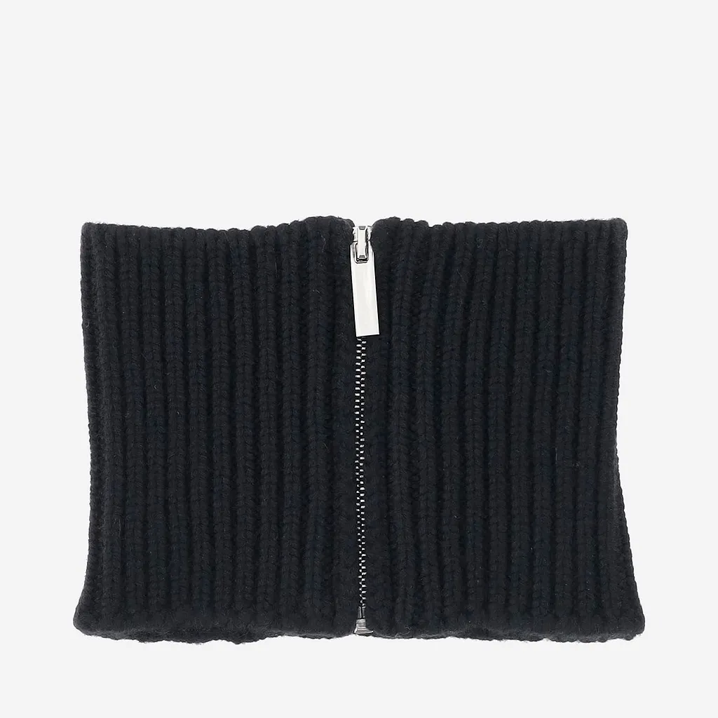 Ribbed Zip Neck Warmer