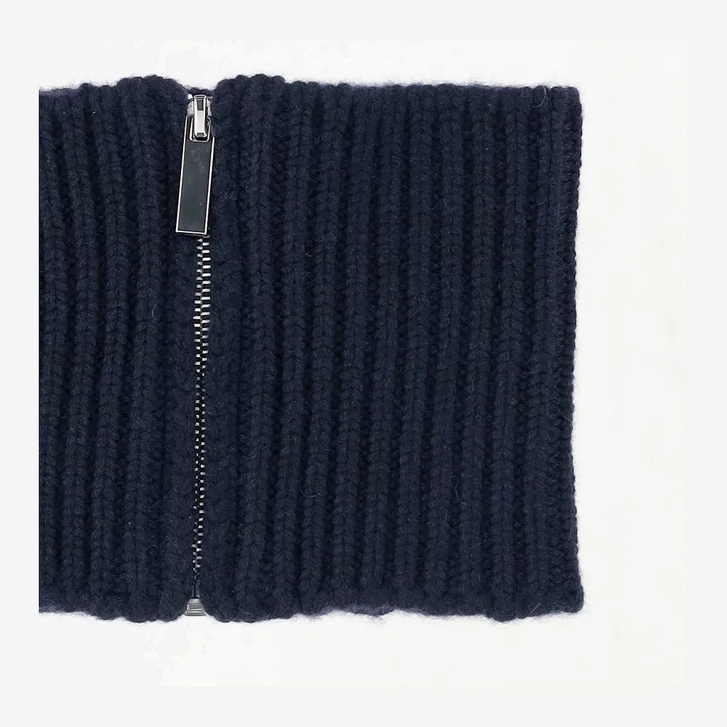 Ribbed Zip Neckwarmer