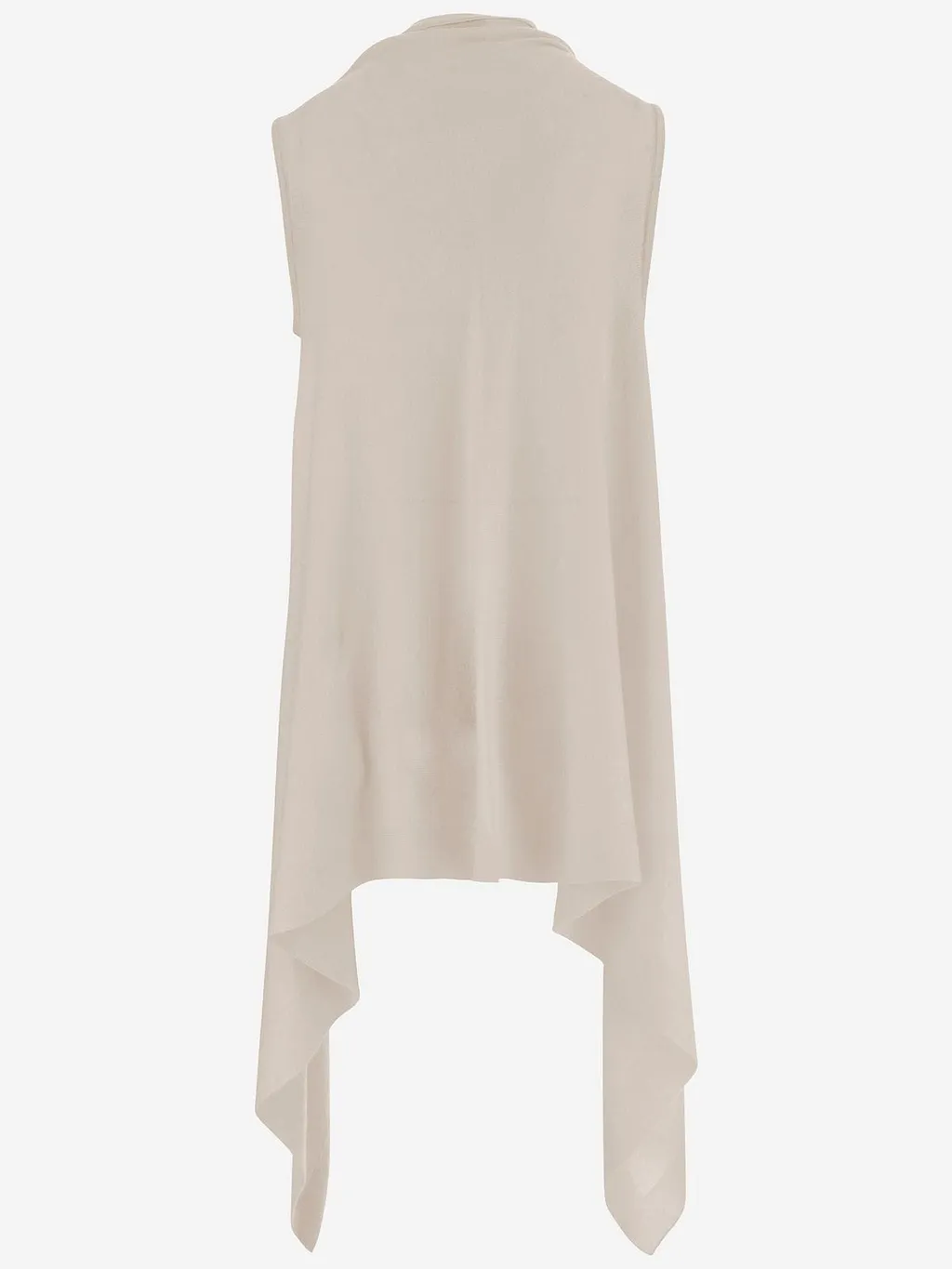 Sleeveless Long Knitted Sweater