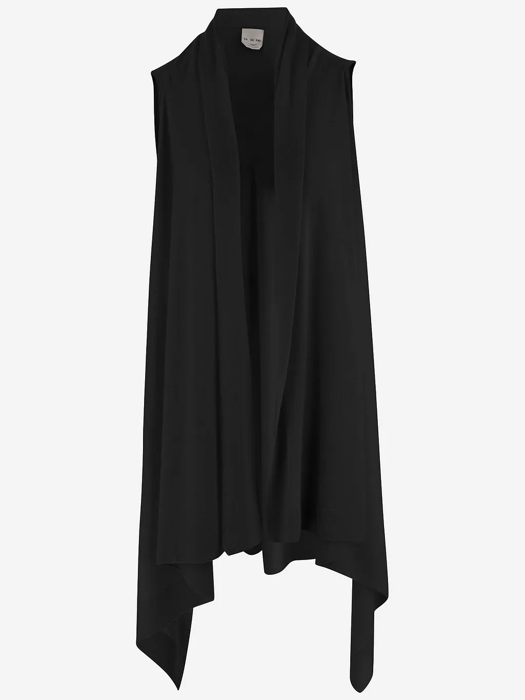 Sa Su Phi Sleeveless Open-Front Knitted Sweater